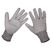 Sealey Anti-Cut PU Gloves (Cut Level C - X-Large) - Pair