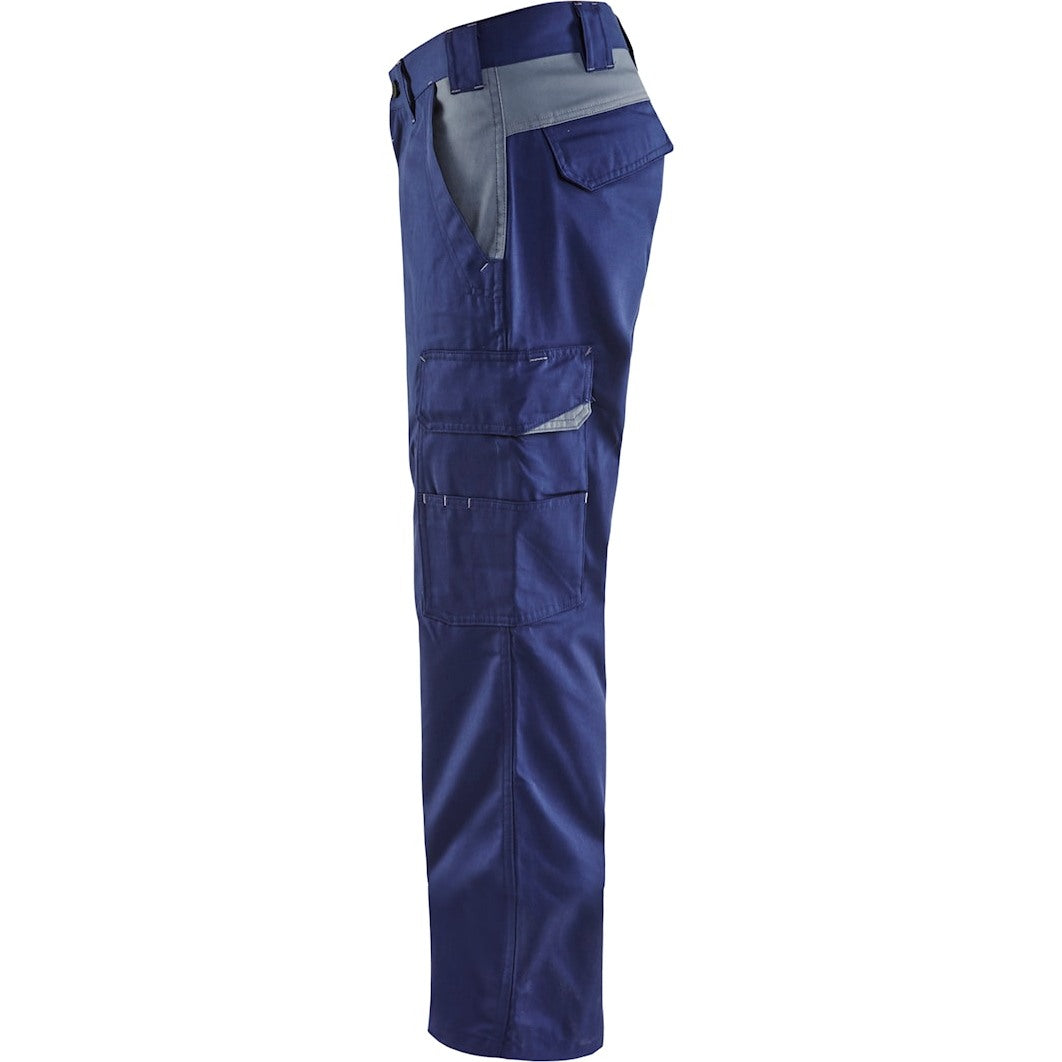 Blaklader Industry Trousers 14041800 - Navy blue/Grey #colour_navy-blue-grey