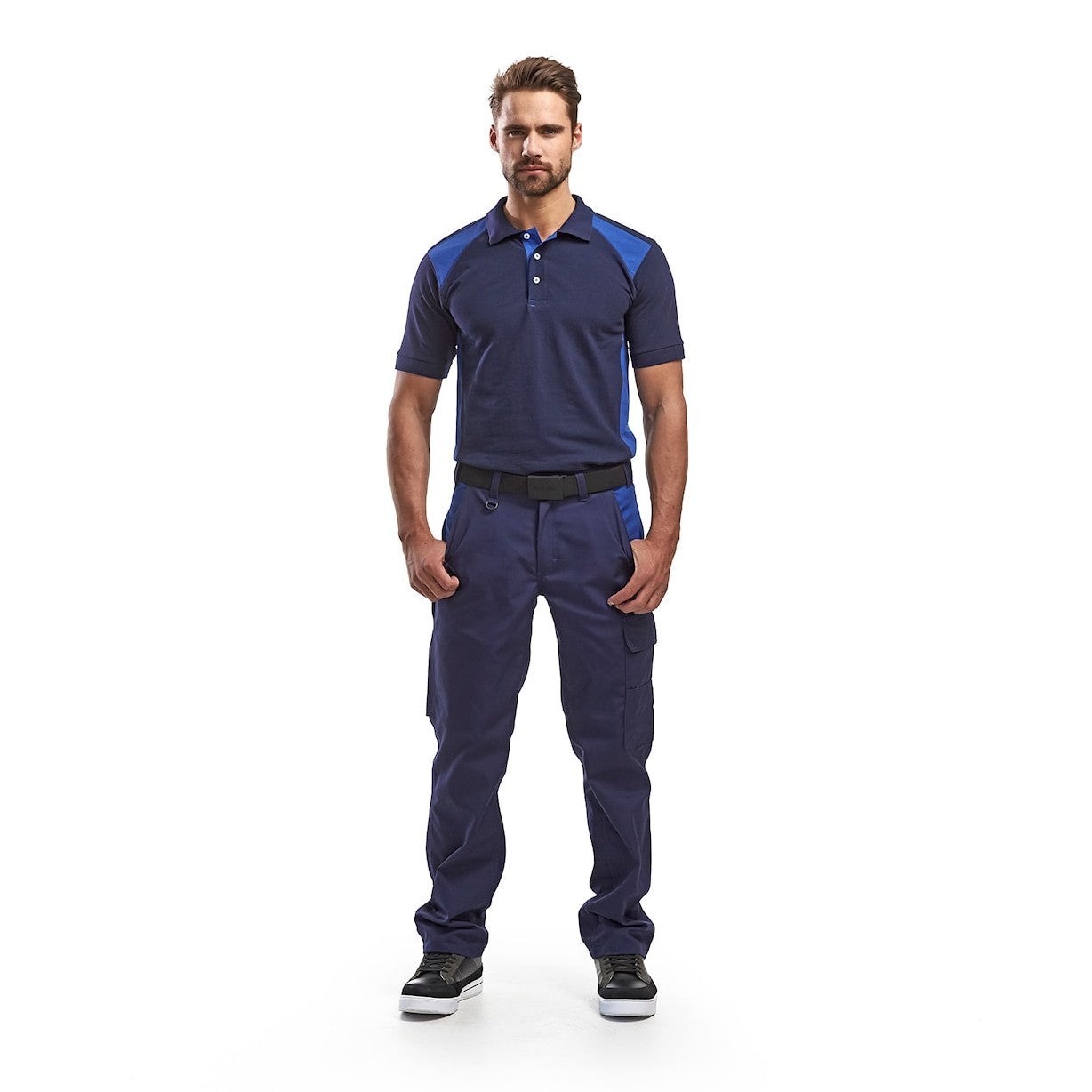 Blaklader Industry Trousers 14041800 - Navy blue/Cornflower blue #colour_navy-blue-cornflower-blue