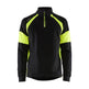 Blaklader Sweatshirt with Hi-Vis Panels 3550 #colour_black-hi-vis-yellow