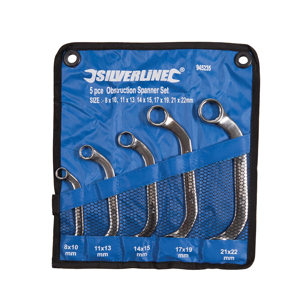 Silverline Obstruction Spanner Set 5Pce