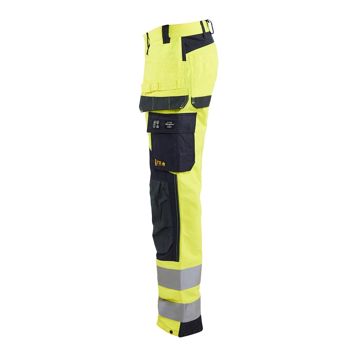 Blaklader Multinorm Inherent Trousers 1589 #colour_hi-vis-yellow-navy-blue