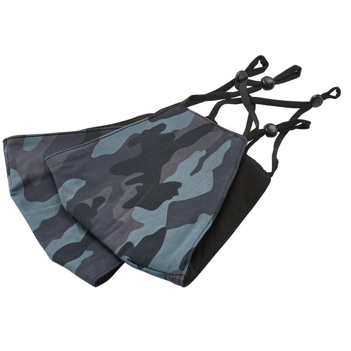 Draper Tools Camo Fabric Resuable Face Masks, Blue (Pack Of 2)