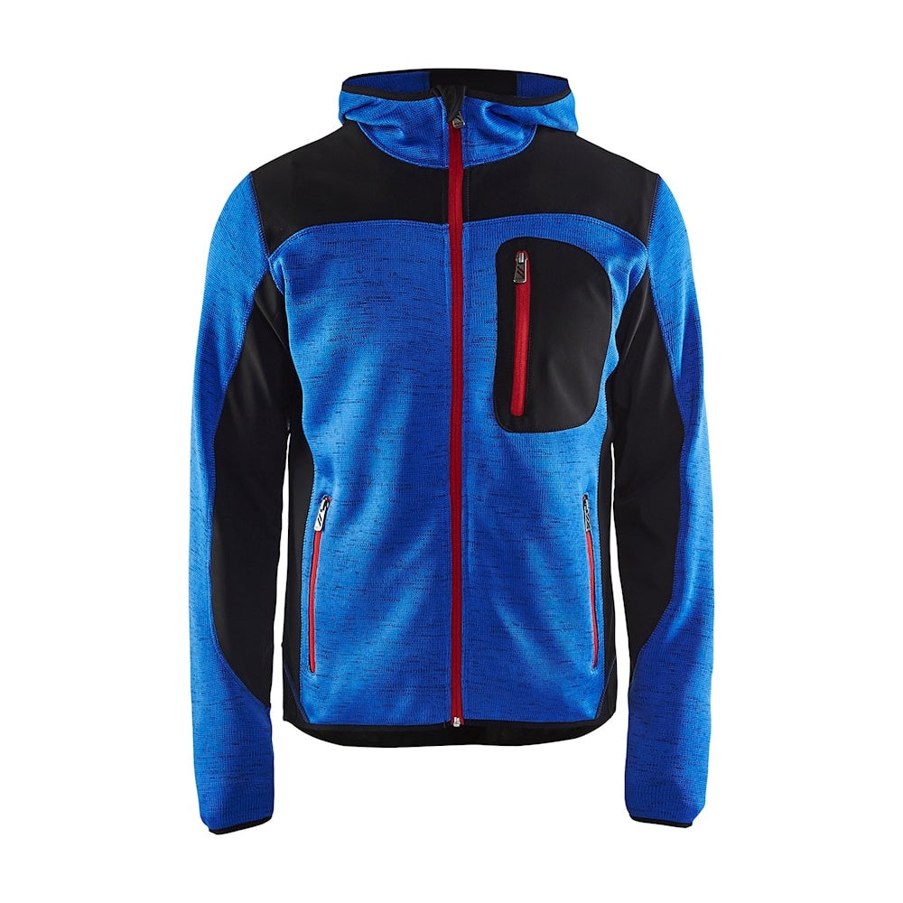 Blaklader Knitted Jacket 4930 #colour_cornflower-blue-black