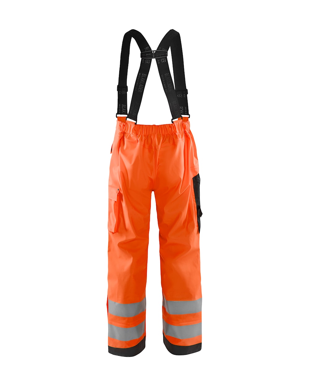 Blaklader Rain Trousers Hi-Vis Level 2 1302 #colour_orange