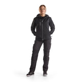 Blaklader Women's Service Trousers with Stretch 7195 #colour_black-dark-grey