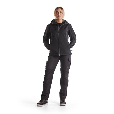 Blaklader Women's Service Trousers with Stretch 7195 #colour_black-dark-grey