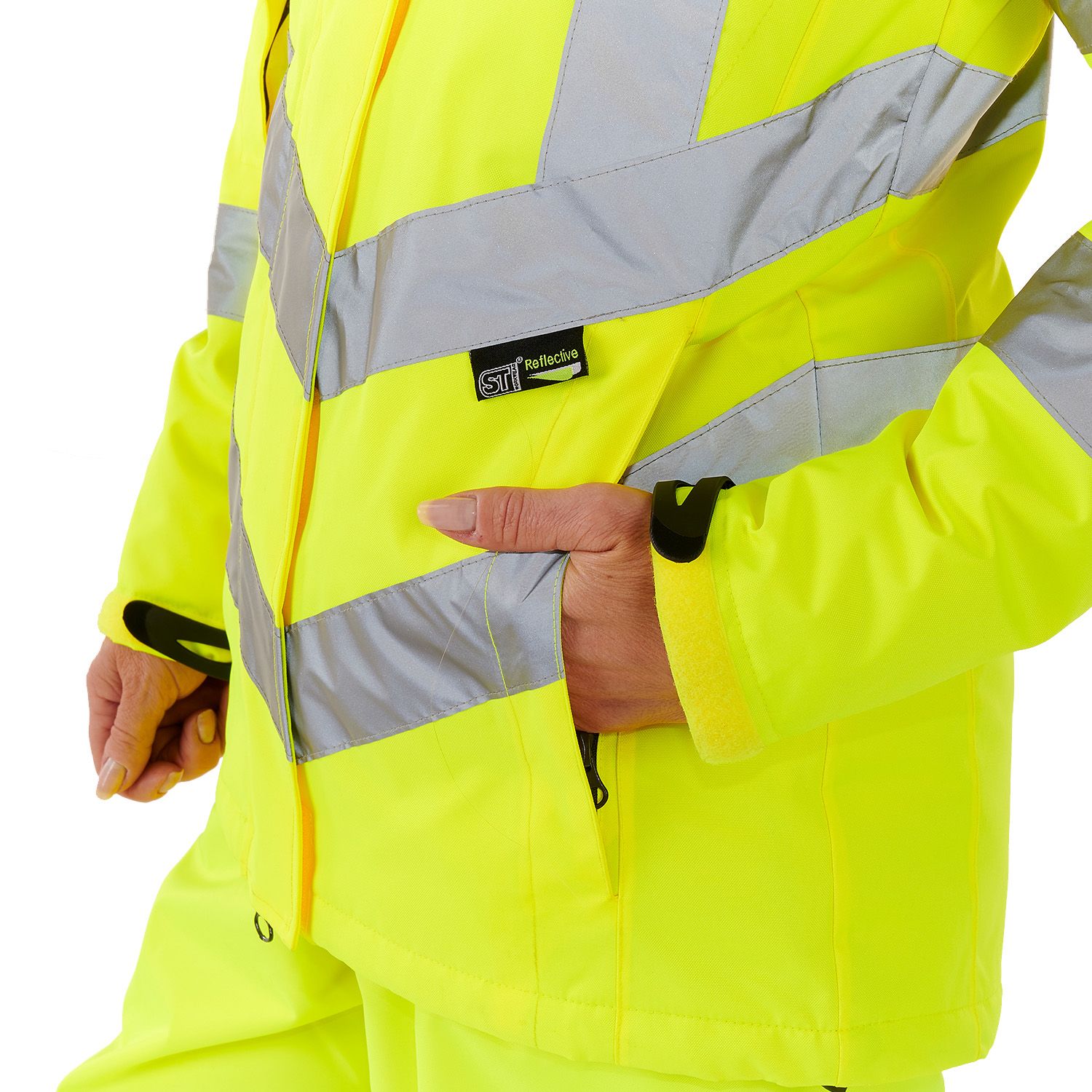 Supertouch Ladies Hi Vis Yellow Kamela Padded Jacket