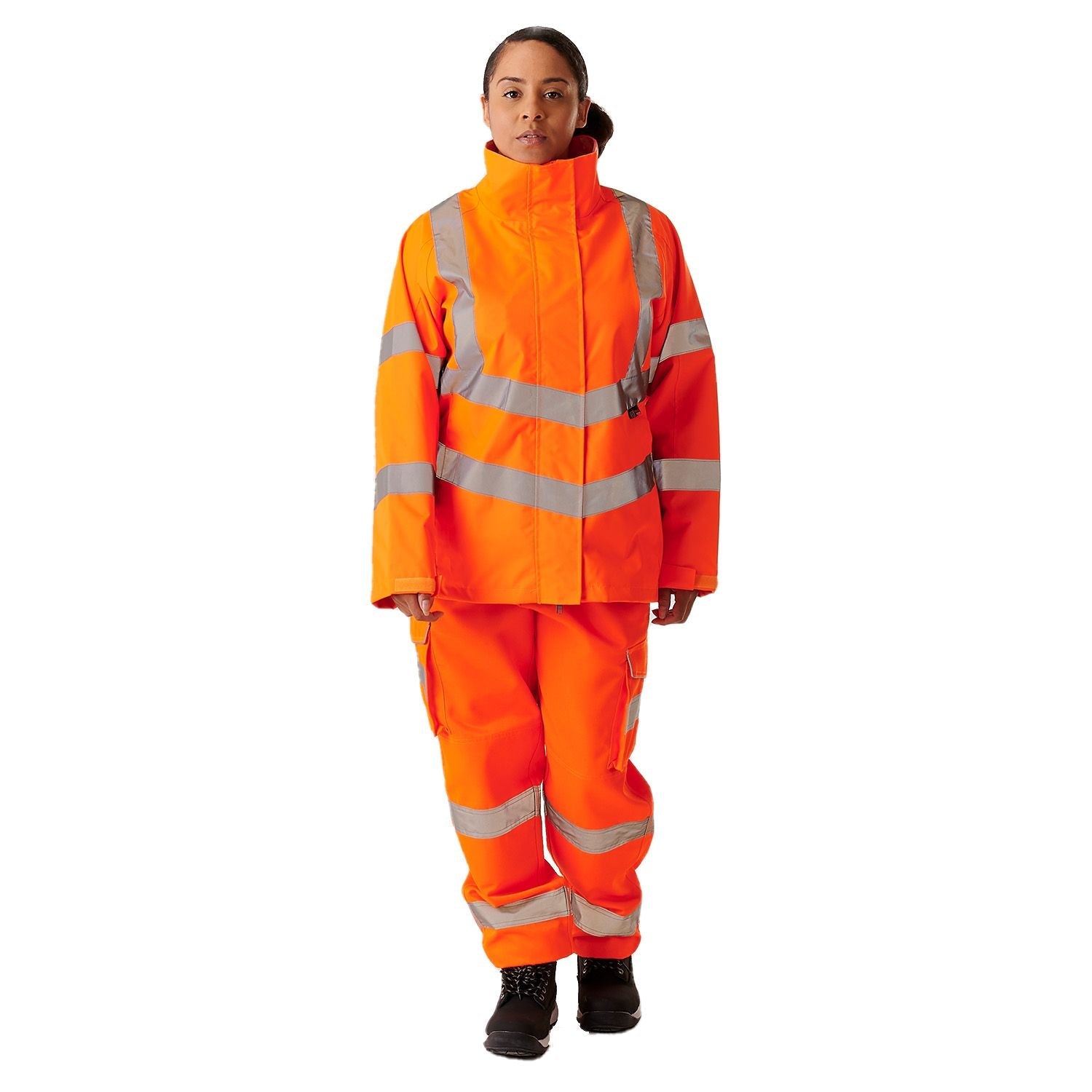 Supertouch Ladies Hi Vis Orange Sophia Lightweight Jacket