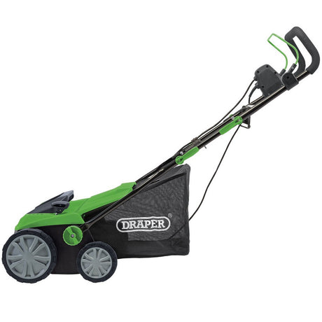 Draper Tools 230V 2-In-1 Lawn Aerator And Scarifier, 380mm, 1800W