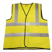 Sealey Hi-Vis Waistcoat (Site & Road Use) Yellow - X-Large