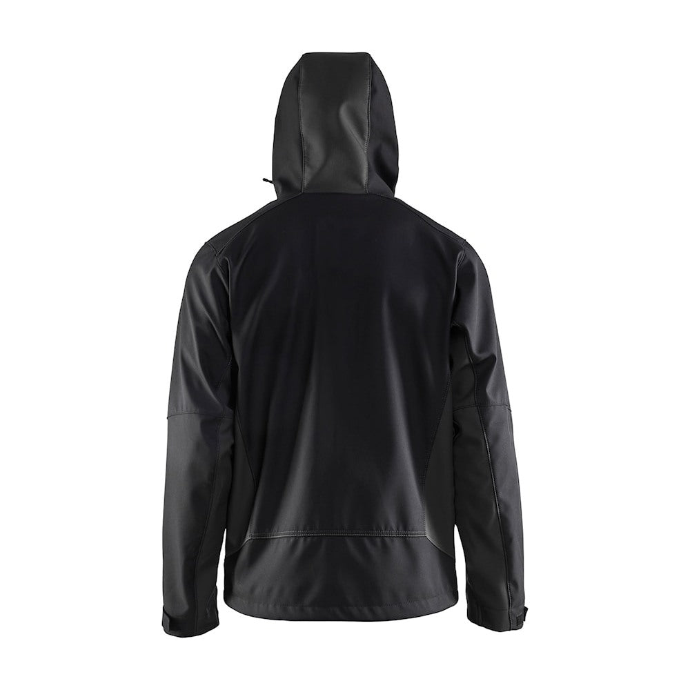 Blaklader Softshell Jacket with Hood 4753 #colour_black-dark-grey