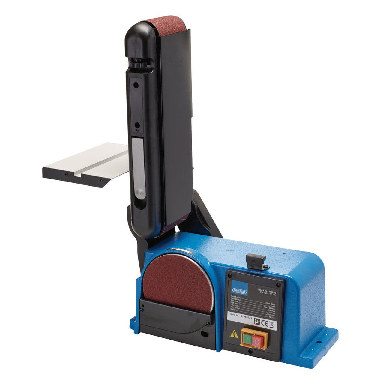 Draper Tools 230V Belt And Disc Sander, 370W