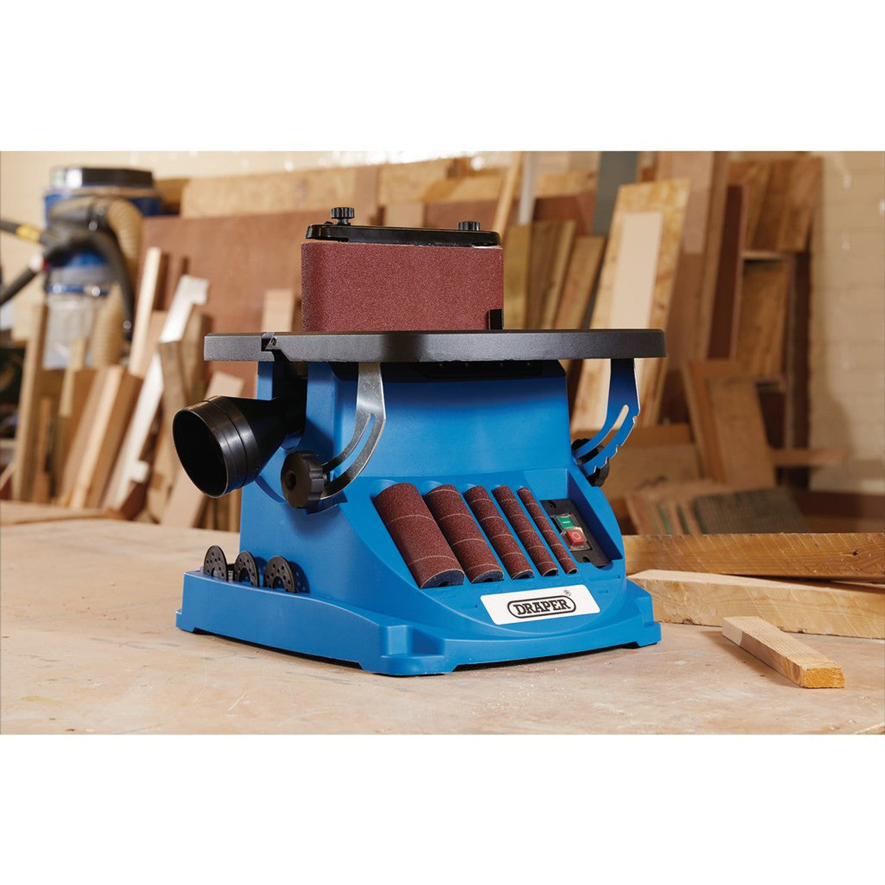 Draper Tools 230V Oscillating Spindle And Belt Sander, 450W