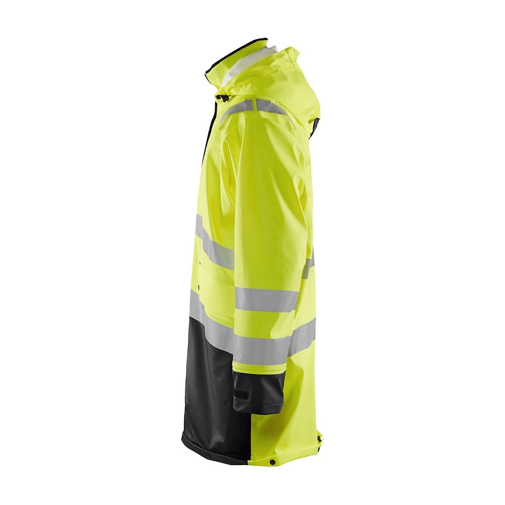 Blaklader Rain Coat Hi-Vis Level 3 4326 #colour_hi-vis-yellow-black