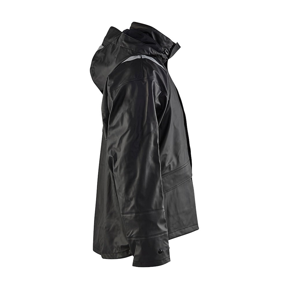 Blaklader Rain Jacket Hi-Vis Level 2 4302 #colour_black