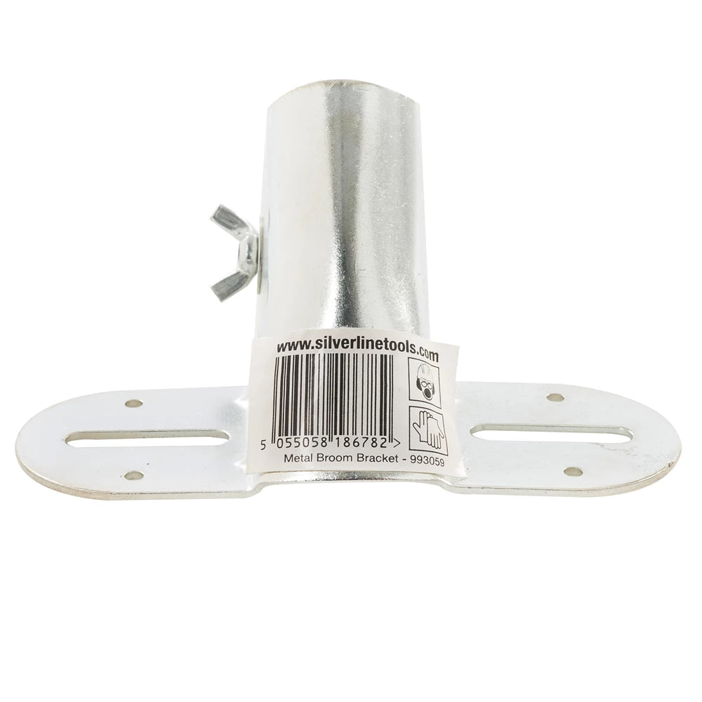 Silverline Broom Handle Bracket Metal GS Workwear