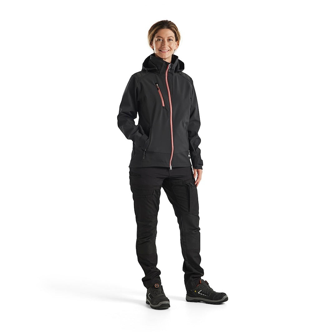 Blaklader Women's Softshell Jacket 4719 #colour_black-red