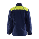 Blaklader Welding Jacket 4801 #colour_navy-blue-hi-vis-yellow