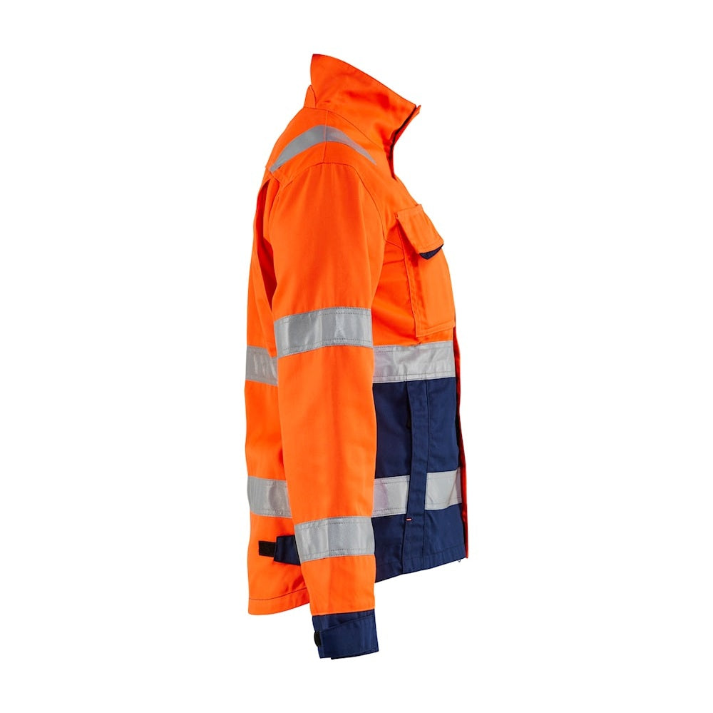 Blaklader Women's Hi-Vis Jacket 4903 #colour_orange-navy-blue