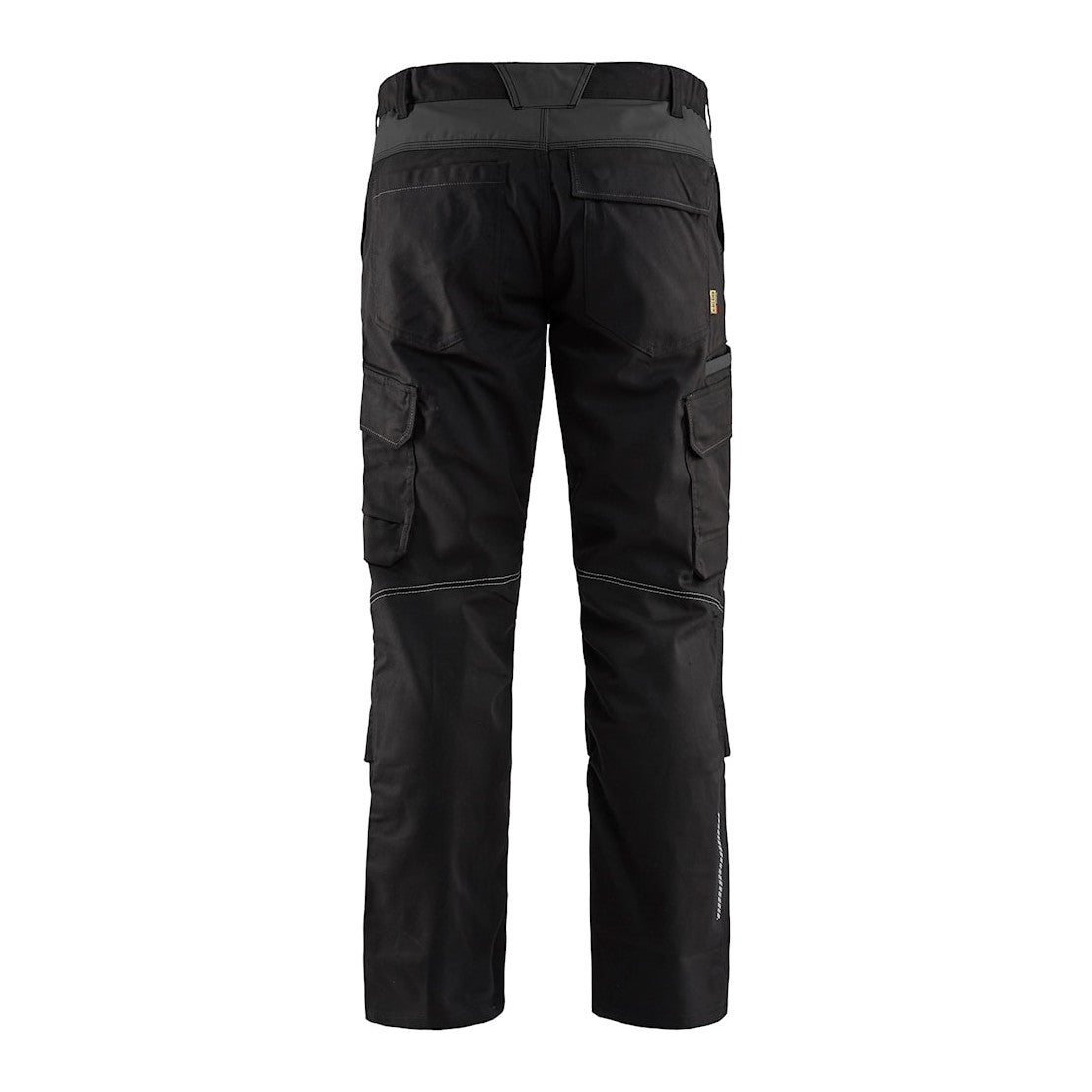 Blaklader Industry Trousers Stretch with Knee Pad Pockets 1448 - Black/Dark grey #colour_black-dark-grey