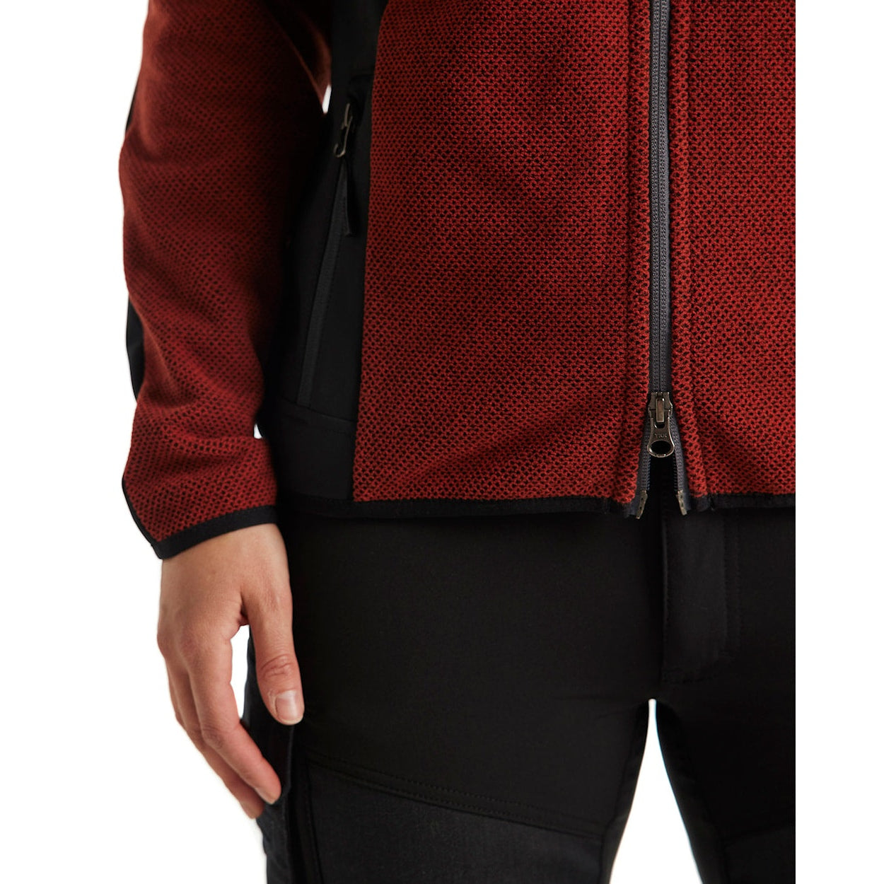 Blaklader Knitted Women's Jacket 5941 #colour_burned-red-black
