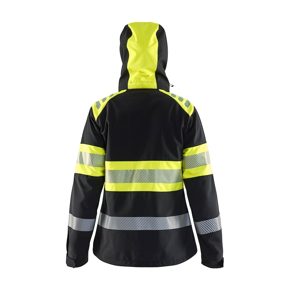 Blaklader Women's Softshell Jacket Hi-Vis 4404 #colour_black-hi-vis-yellow