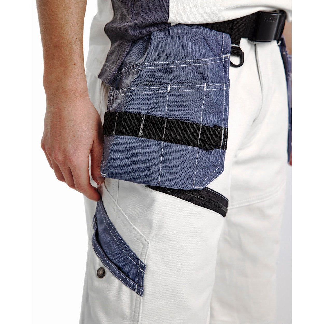 Blaklader X1500 Painters Shorts 1512 #colour_white-grey