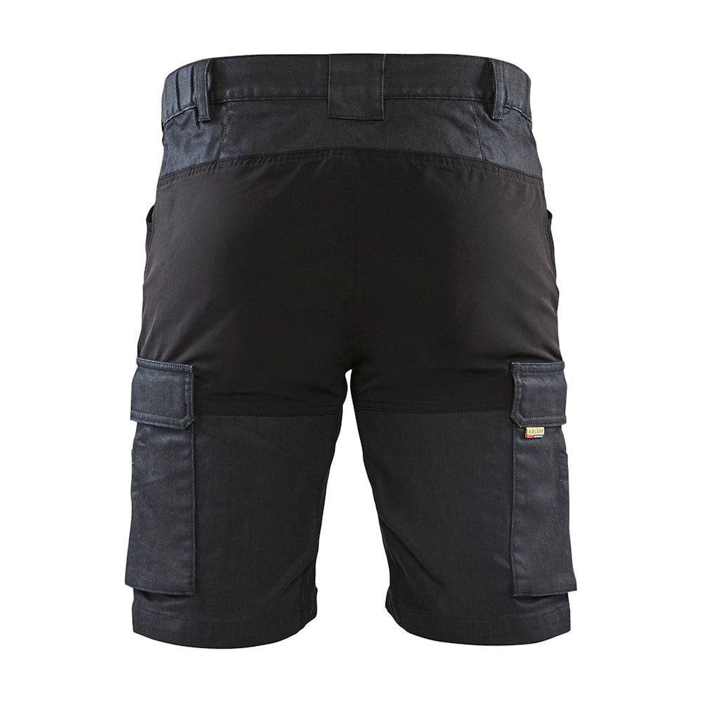 Blaklader Service Shorts with Stretch 1437 #colour_navy-blue-black