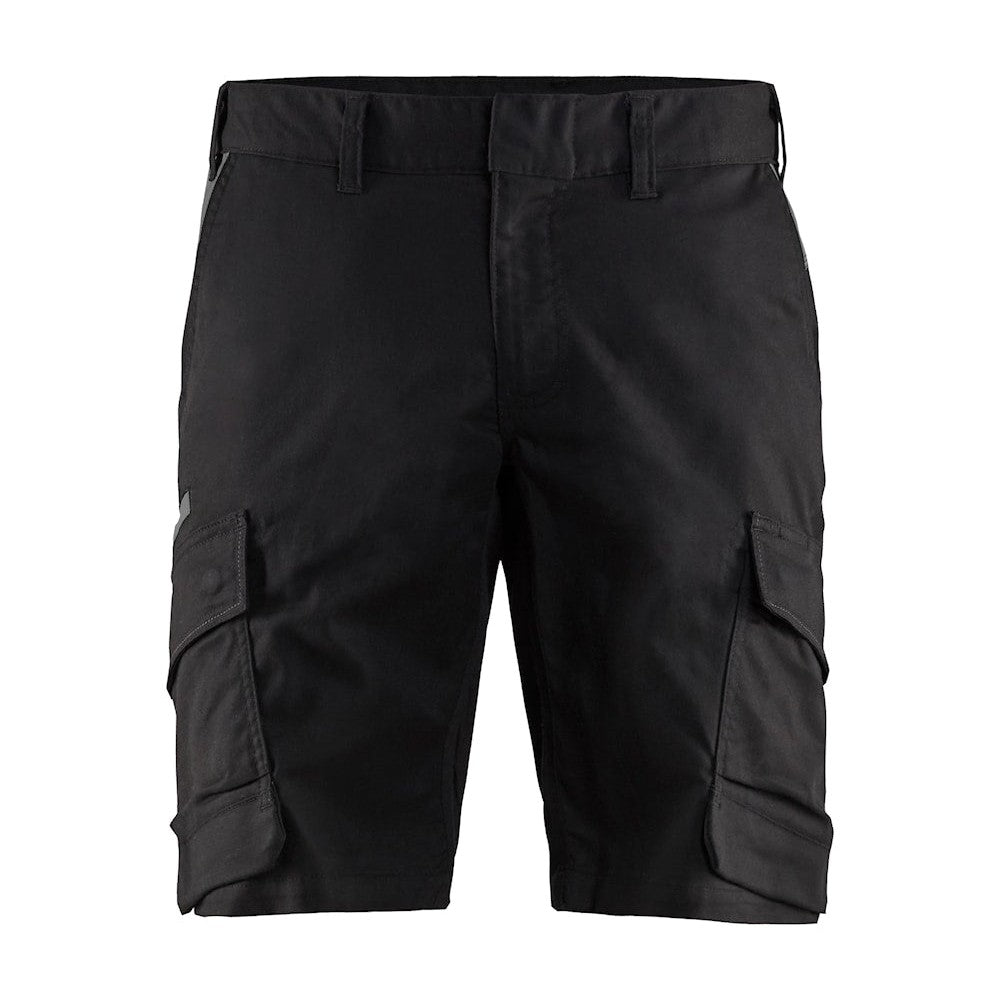 Blaklader Industry Shorts Stretch 1446 #colour_black-dark-grey