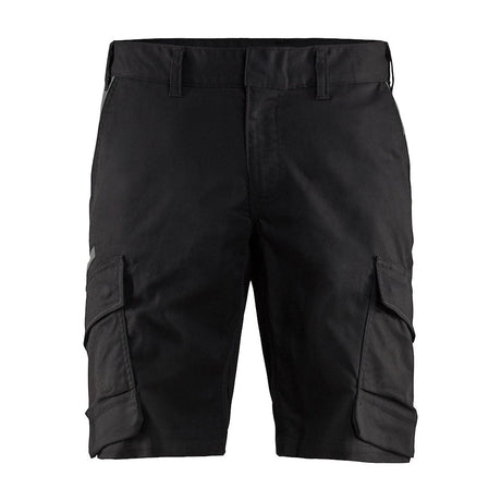Blaklader Industry Shorts Stretch 1446 #colour_black-dark-grey