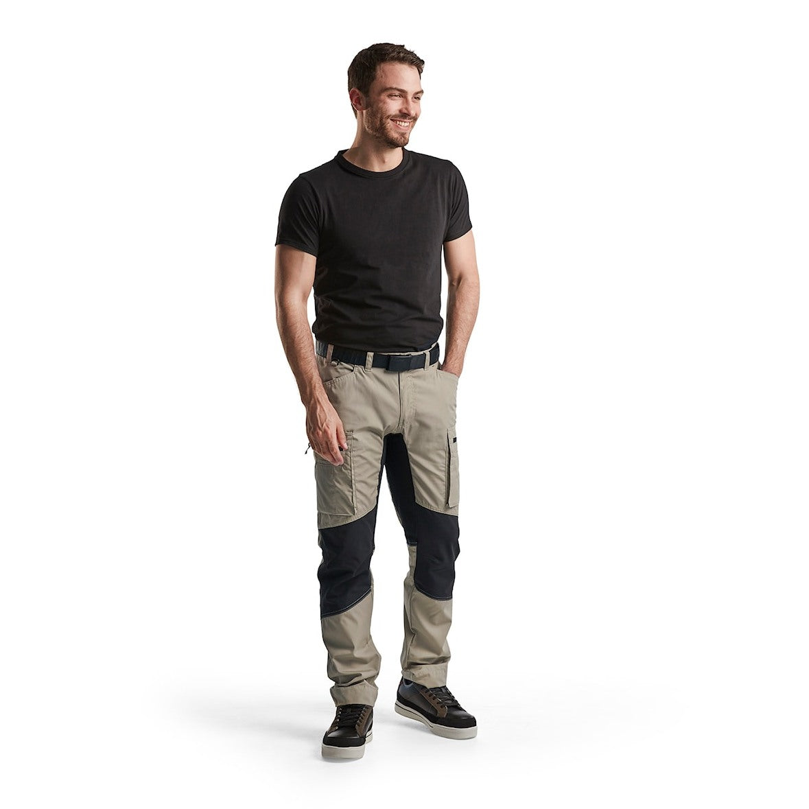 Blaklader Service Trousers with Stretch 14591845 #colour_stone-black