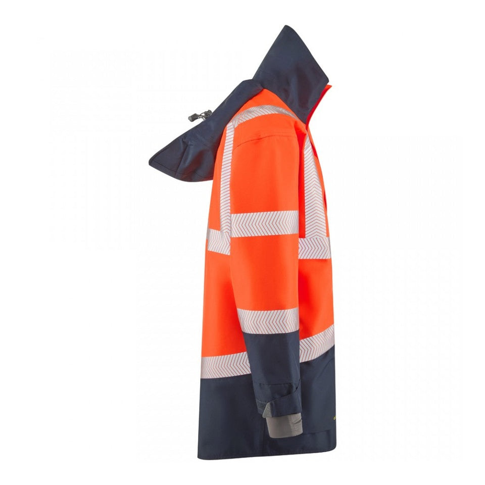 Leo Workwear CLOVELLY Leo EcoViz 15K Performance+ Breathable Anorak