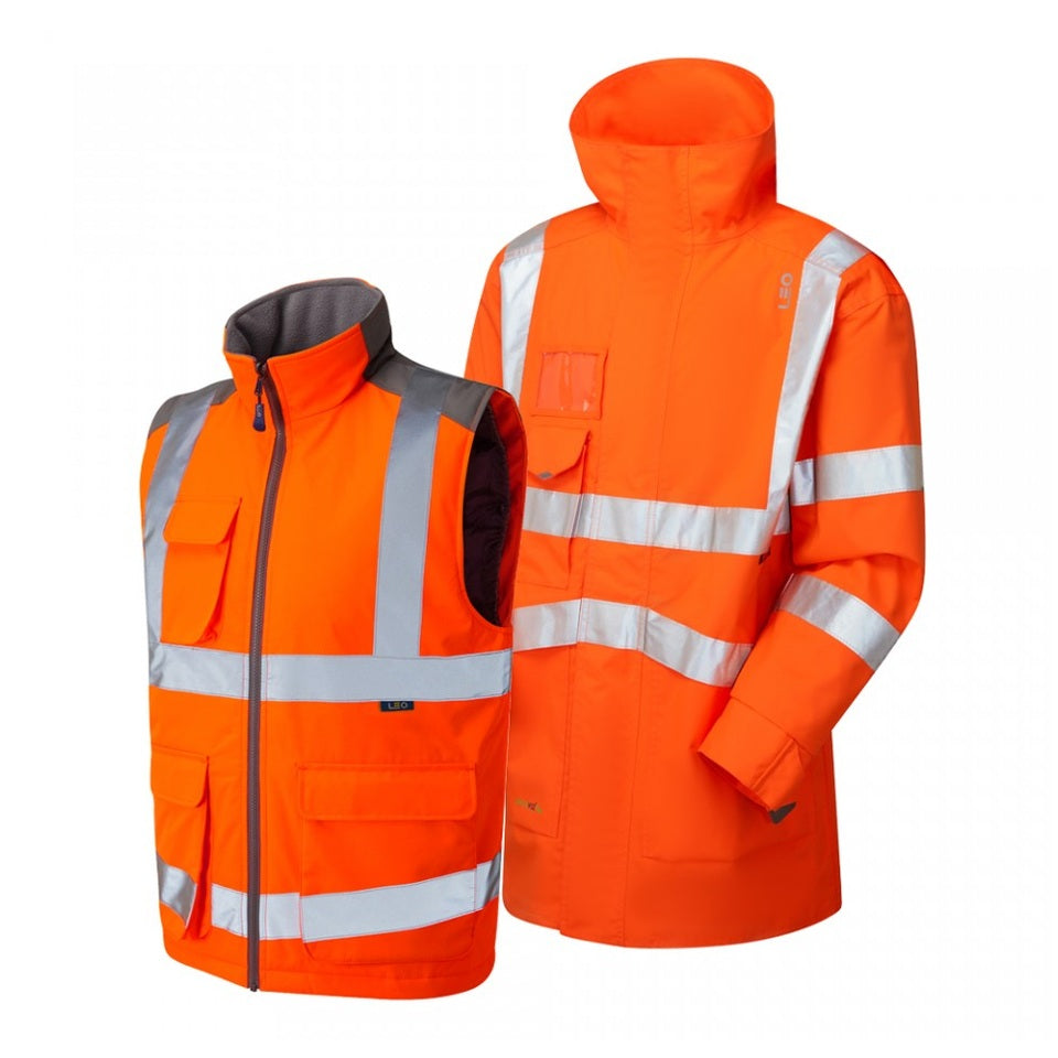 Leo Workwear CLOVELLY + TORRINGTON Leo 3-in-1 Anorak + Bodywarmer