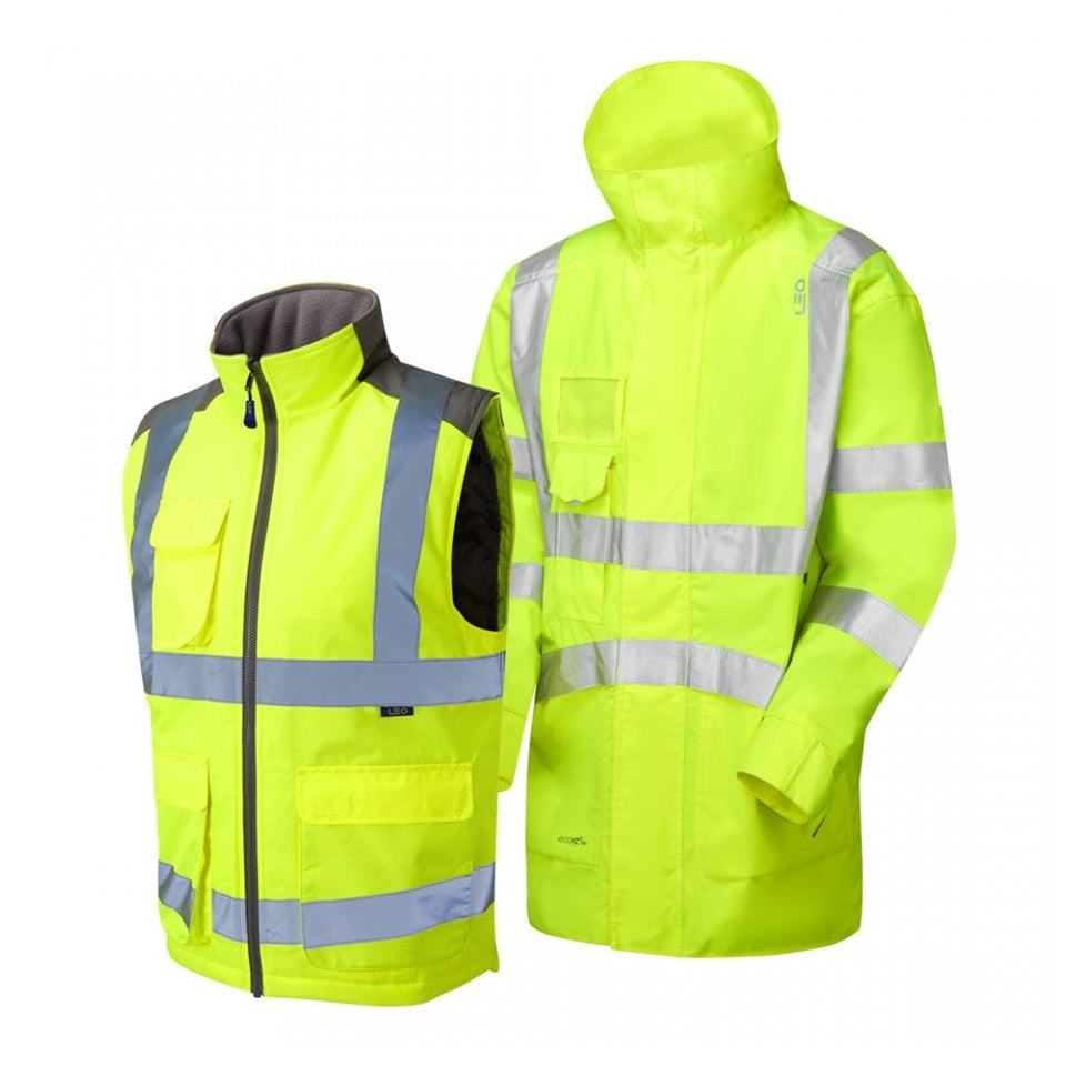 Leo Workwear CLOVELLY + TORRINGTON Leo 3-in-1 Anorak + Bodywarmer