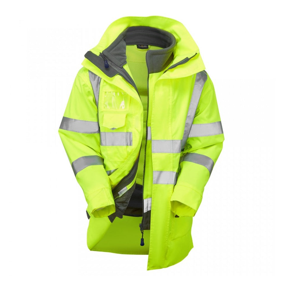 Leo Workwear CLOVELLY + HARTLAND Leo 3-in-1 Anorak + Fleece Jacket
