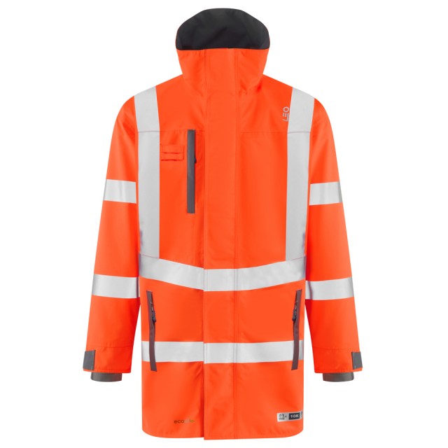 Leo Workwear EASTLEIGH Leo EcoViz 10K Performance Breathable Anorak