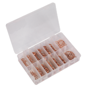 Sealey Diesel Injector Copper Washer Assortment 250pc - Metric
