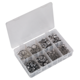 Sealey O-Clip Single Ear Assortment 160pc Stainless Steel