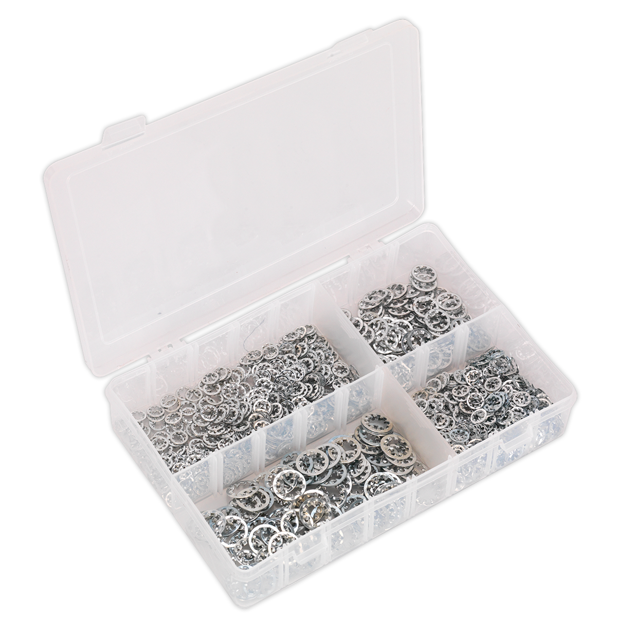 Sealey Lock Washer Assortment 1000pc Serrated Internal M5-M10 Metric