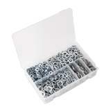 Sealey Spring Washer Assortment 1010pc DIN 127B M6-M16 Metric Zinc
