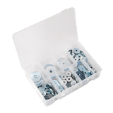 Sealey Repair Washer Assortment 240pc M5-M10 Metric Zinc Plated