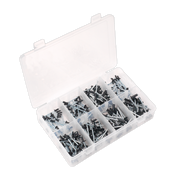 Sealey Rivet Assortment 200pc Black Anodised