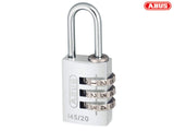 ABUS Mechanical 145/20 20mm Aluminium Combination Padlock Silver 46574