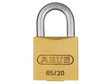 ABUS Mechanical 65/20mm Brass Padlock Keyed Alike 6203