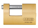 ABUS Mechanical 82/90mm Monoblock Brass Shutter Padlock Carded