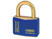 ABUS Mechanical T84MB/40mm Blue Rustproof Padlock Keyed Alike 8406