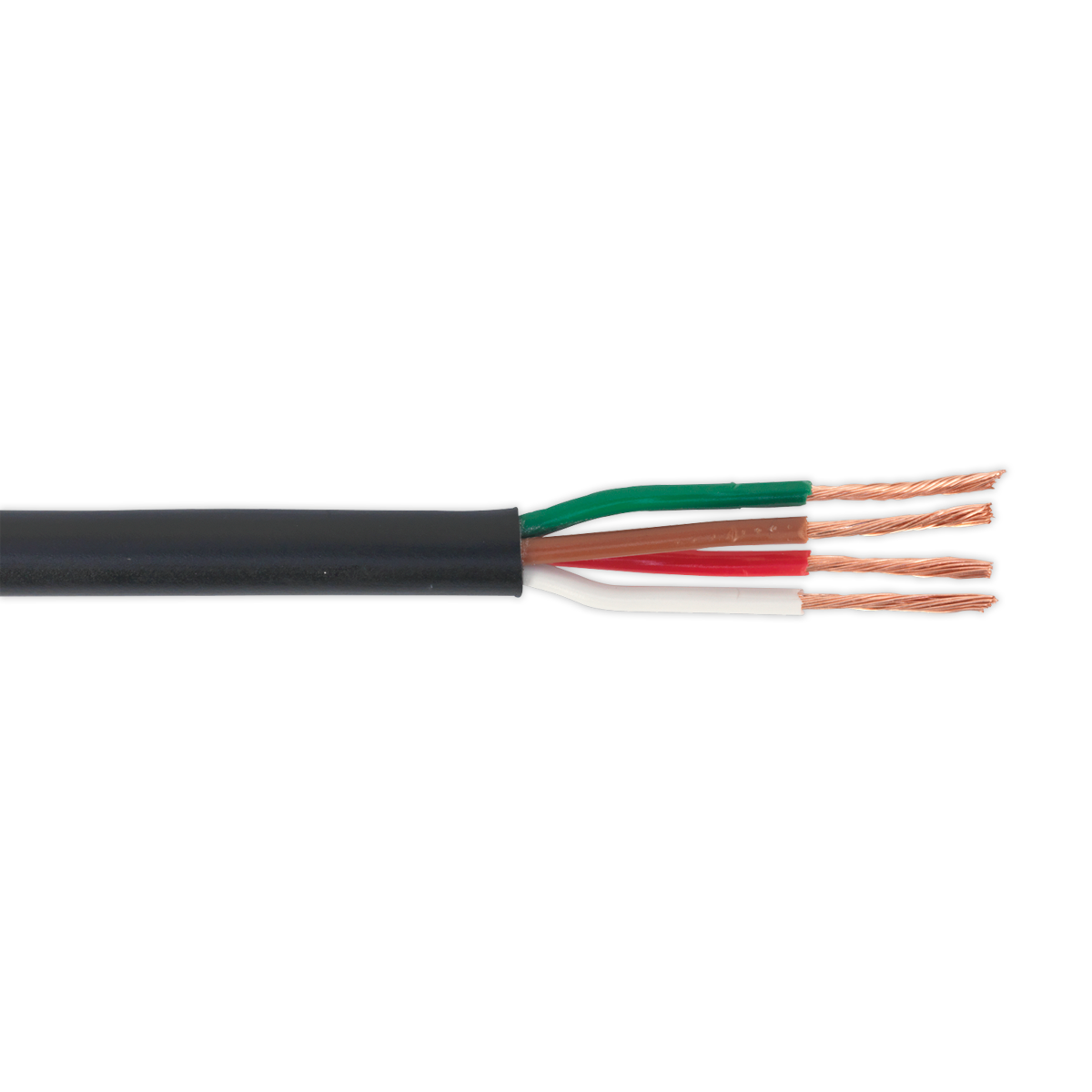 Sealey Automotive Cable Thin Wall 4 x 0.75mm² 24/0.20mm 30m Black