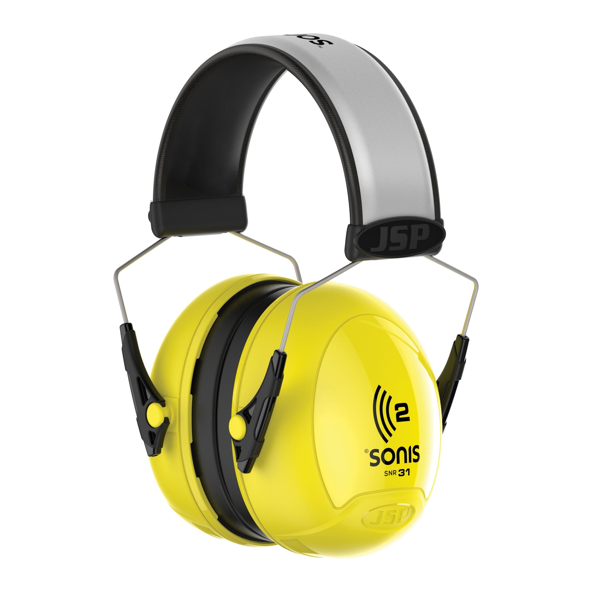 JSP Sonis 2 Sonis2 Extra Visibility Adjustable Ear Defenders - 31dB SNR