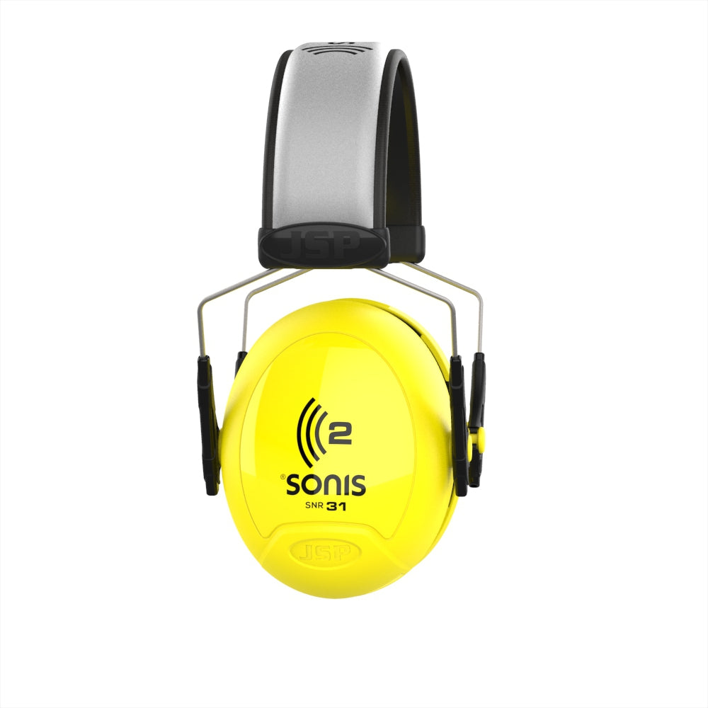 JSP Sonis 2 Sonis2 Extra Visibility Adjustable Ear Defenders - 31dB SNR